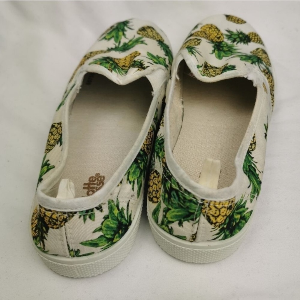 Charlotte Russe |Pineapple Print Canvas Slip Ons - Picture 2 of 4